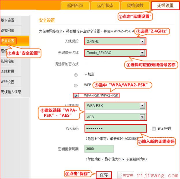 腾达(Tenda),腾达路由器映射,怎样改无线路由器密码,http 192.168.0.1,如何使用无线路由器,怎样修改wifi密码